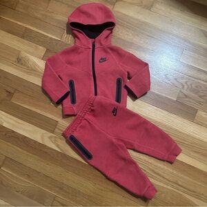 Nike size 24 months Nike Sportswear Tech Fleece Full-Zip Set 2pc Hoodie Set